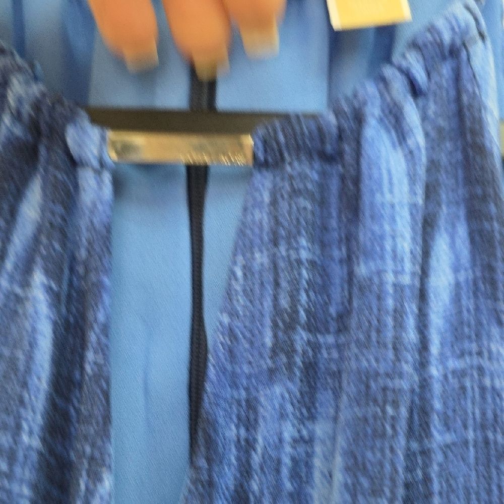 Michael Kors Blue High Low Dress - Picture 7 of 9